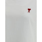 Ami Paris White Cotton T-Shirt