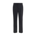 PT Torino Black Wool Oves Aries Casual Pants PT Torino