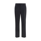 PT Torino Black Wool Oves Aries Casual Pants PT Torino