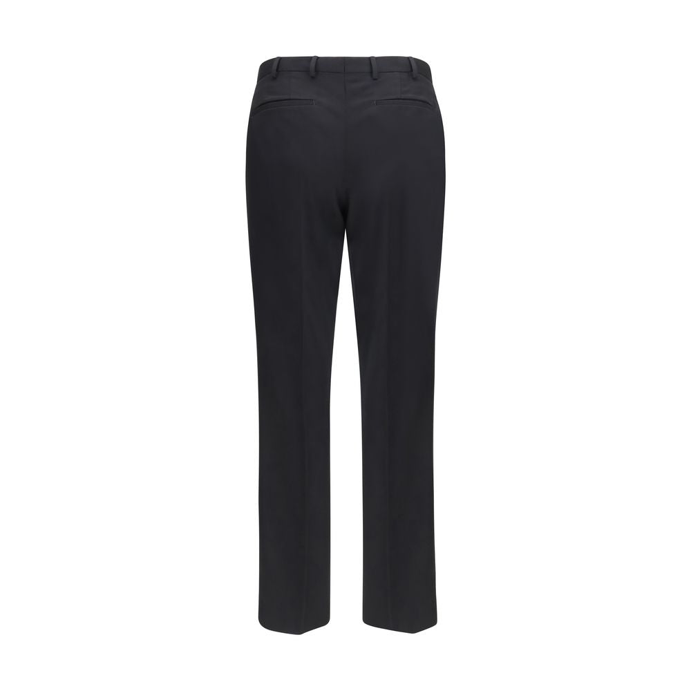 PT Torino Black Wool Oves Aries Casual Pants PT Torino