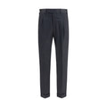PT Torino Gray Wool Oves Aries Casual Pants PT Torino
