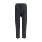 PT Torino Gray Wool Oves Aries Casual Pants PT Torino