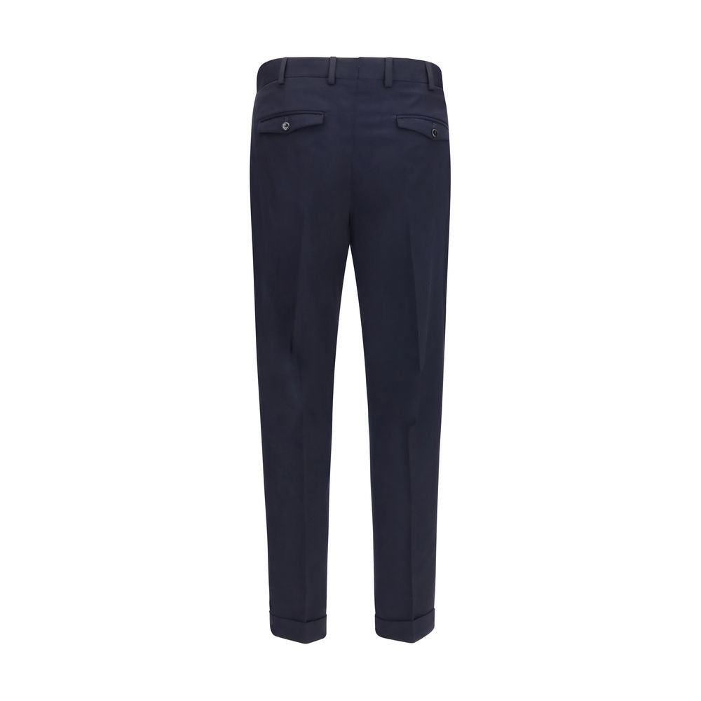 PT Torino Blue Wool Oves Aries Casual Pants PT Torino