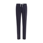 PT Torino Blue Wool Oves Aries Casual Pants PT Torino