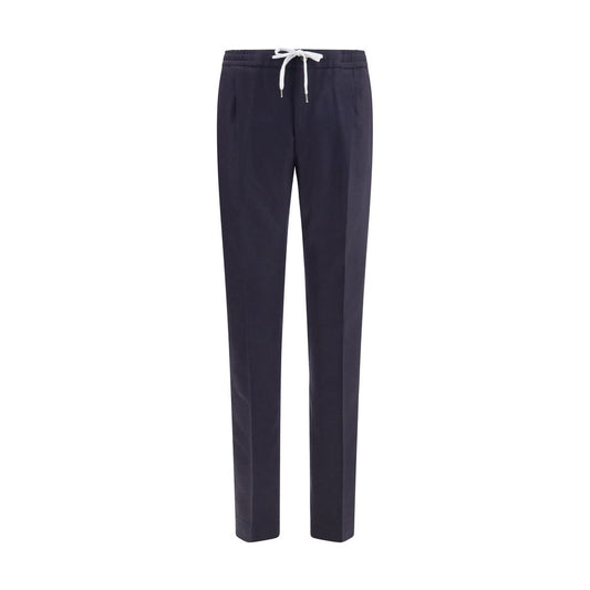 PT Torino Blue Wool Oves Aries Casual Pants PT Torino