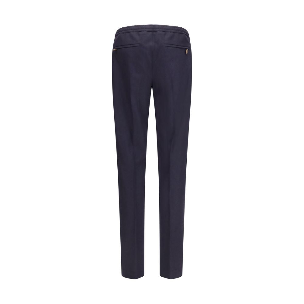 PT Torino Blue Wool Oves Aries Casual Pants PT Torino