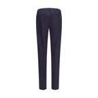 PT Torino Blue Wool Oves Aries Casual Pants PT Torino