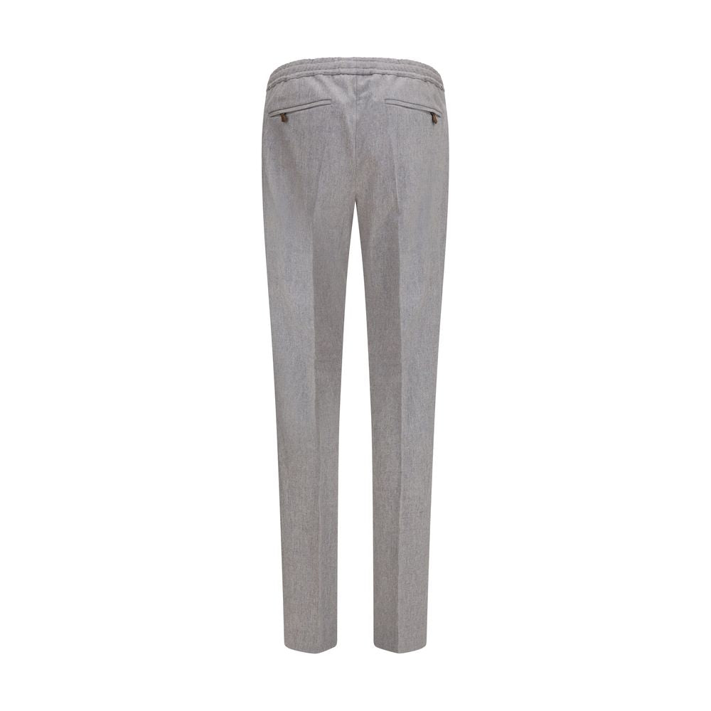 PT Torino Gray Wool Oves Aries Casual Pants PT Torino