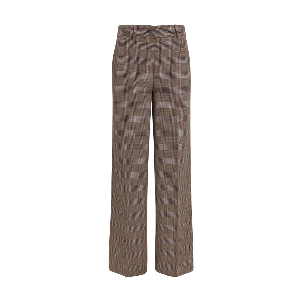 P.A.R.O.S.H. Brown Wool Oves Aries Casual Pants P.A.R.O.S.H.