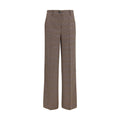 P.A.R.O.S.H. Brown Wool Oves Aries Casual Pants P.A.R.O.S.H.