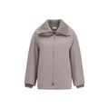 P.A.R.O.S.H. Beige Wool Oves Aries Full-Length Jacket P.A.R.O.S.H.