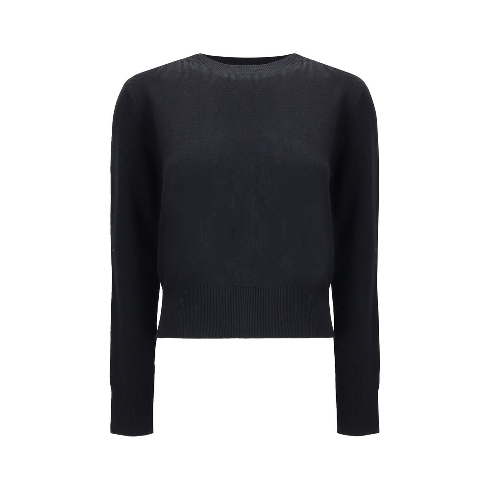Ami Paris Black Wool Oves Aries Sweatshirt Ami Paris