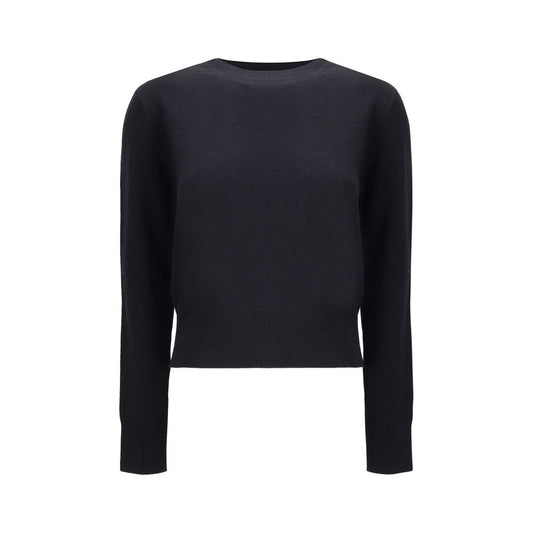 Ami Paris Black Wool Oves Aries Sweatshirt Ami Paris