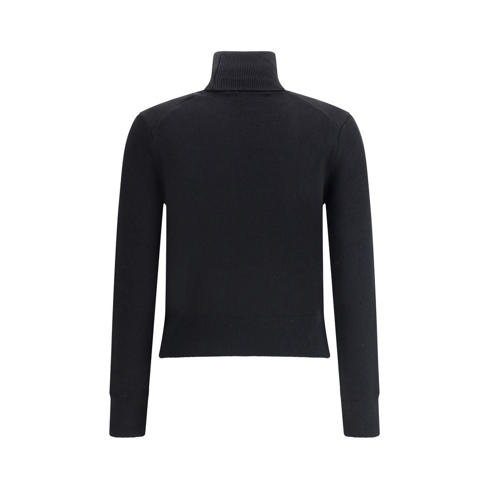Ami Paris Black Merino Wool Turtleneck Ami Paris