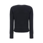 Ami Paris Black Wool Oves Aries Sweatshirt Ami Paris