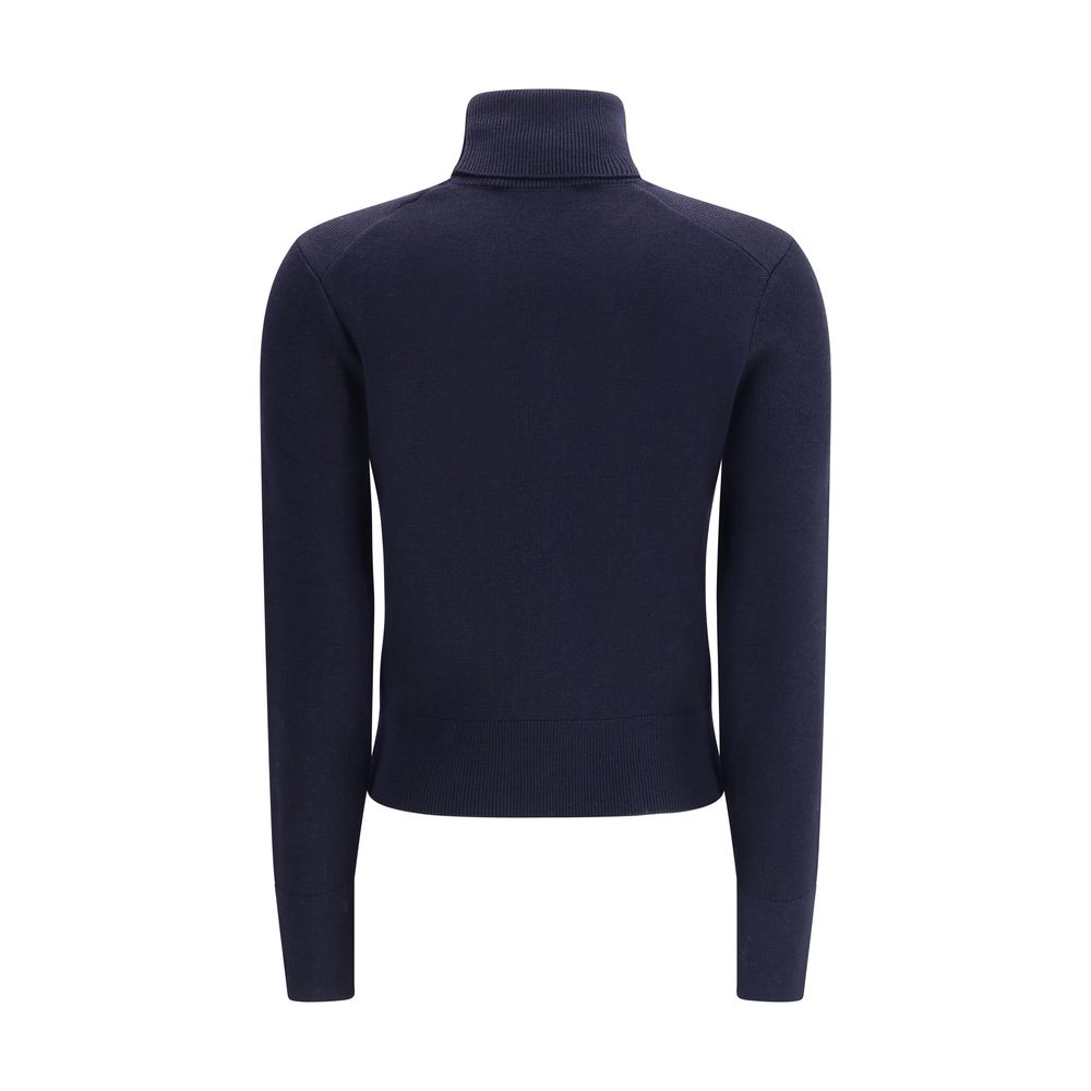 Ami Paris Blue Merino Wool Turtleneck Ami Paris