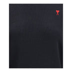 Ami Paris Black Wool Oves Aries Sweatshirt Ami Paris