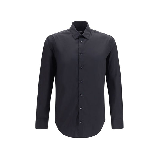 Giorgio Armani Black Cotton Dress Shirt Giorgio Armani