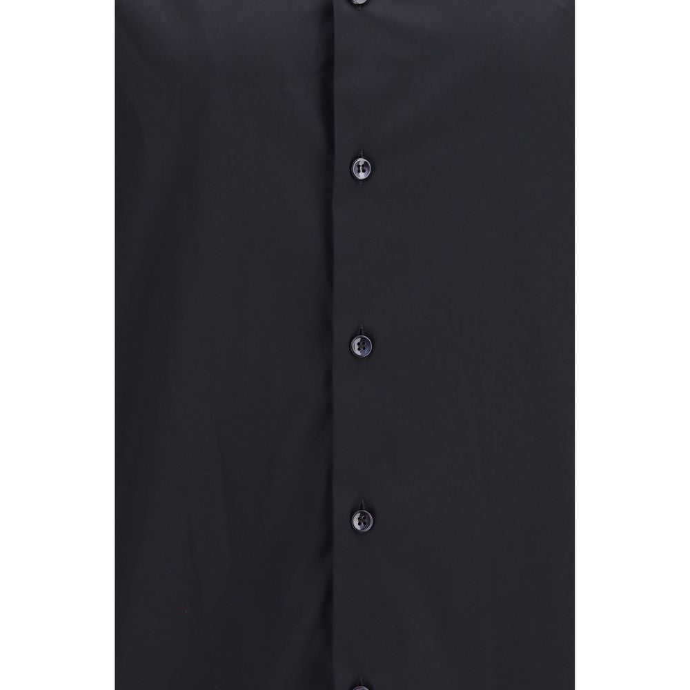 Giorgio Armani Black Cotton Dress Shirt Giorgio Armani