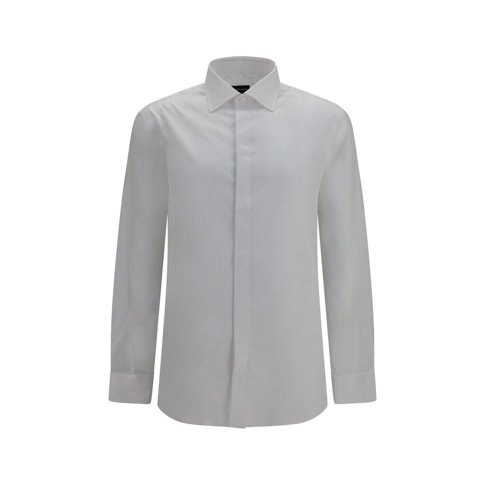 Giorgio Armani White Cotton Dress Shirt Giorgio Armani