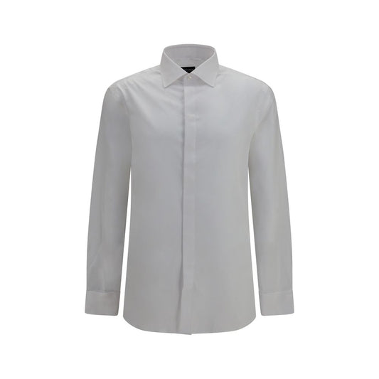 Giorgio Armani White Cotton Dress Shirt Giorgio Armani
