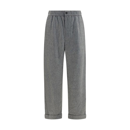 Giorgio Armani Gray Wool Oves Aries Casual Pants Giorgio Armani