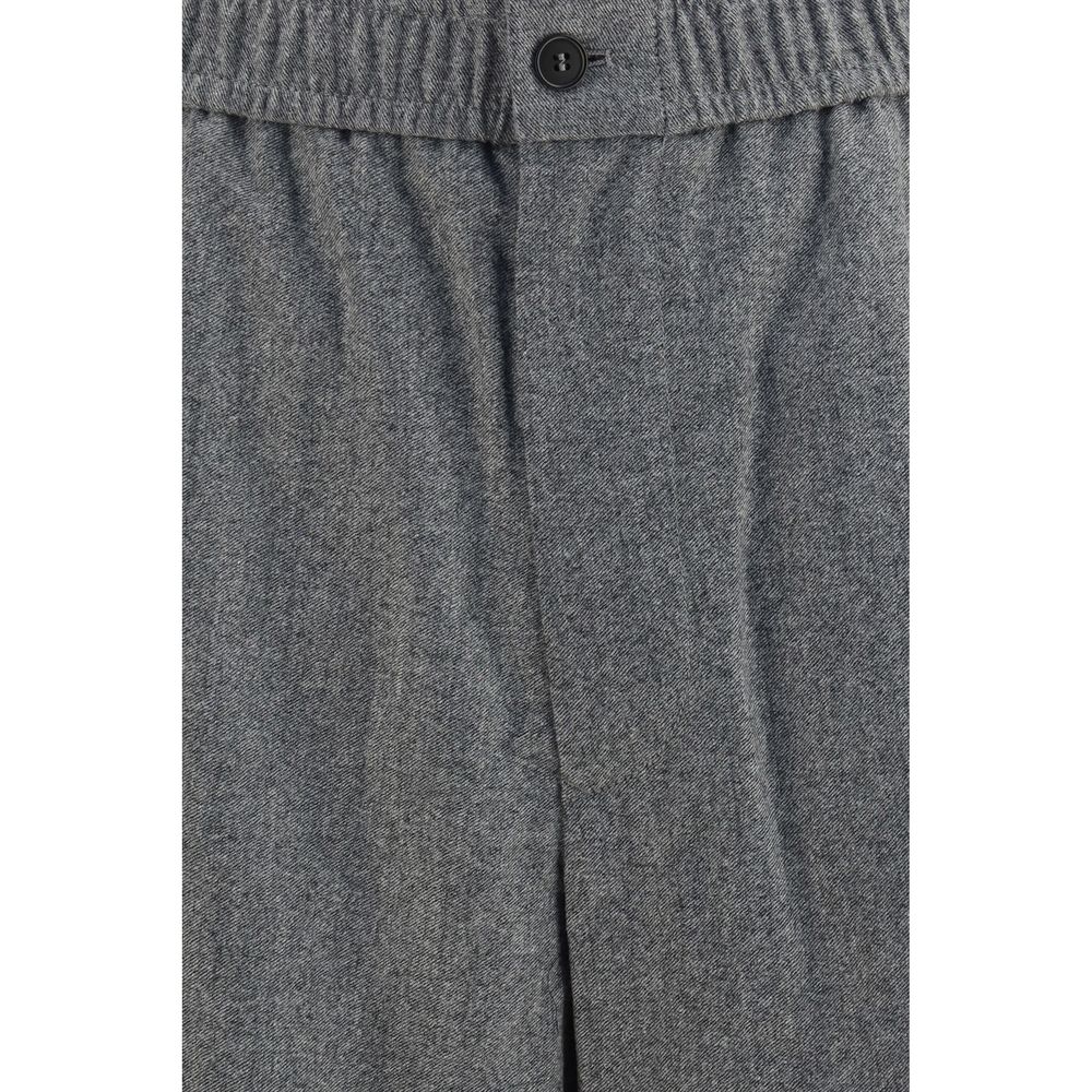 Giorgio Armani Gray Wool Oves Aries Casual Pants Giorgio Armani