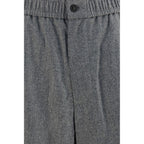 Giorgio Armani Gray Wool Oves Aries Casual Pants Giorgio Armani