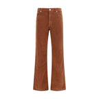 Haikure Brown Cotton Casual Pants Haikure