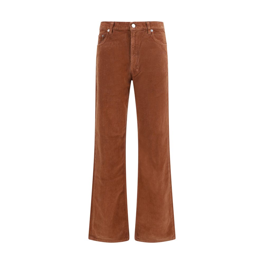 Haikure Brown Cotton Casual Pants Haikure