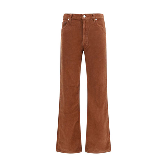 Haikure Brown Cotton Casual Pants Haikure