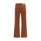 Haikure Brown Cotton Casual Pants Haikure