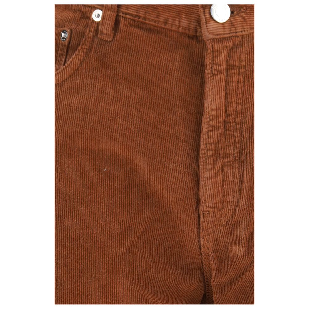 Haikure Brown Cotton Casual Pants Haikure