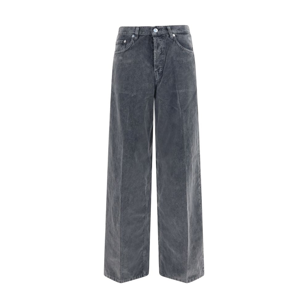 Haikure Gray Cotton Casual Pants Haikure