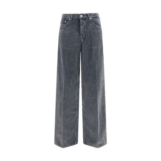 Haikure Gray Cotton Casual Pants Haikure
