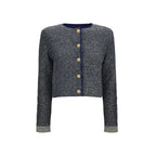 Balmain Blue Polyamide Cardigan Balmain