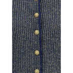 Balmain Blue Polyamide Cardigan Balmain