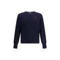 Ami Paris Blue Cotton Sweatshirt Ami Paris
