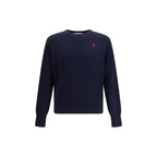 Ami Paris Blue Cotton Sweatshirt Ami Paris