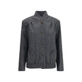 Blazé Milano Gray Wool Oves Aries Shell Jacket Blazé Milano