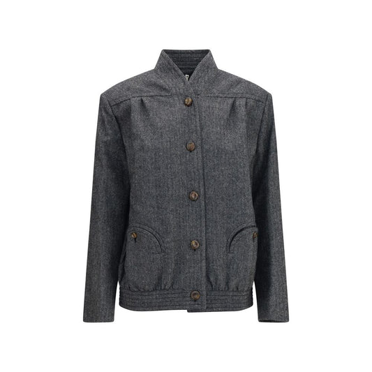 Blazé Milano Gray Wool Oves Aries Shell Jacket Blazé Milano