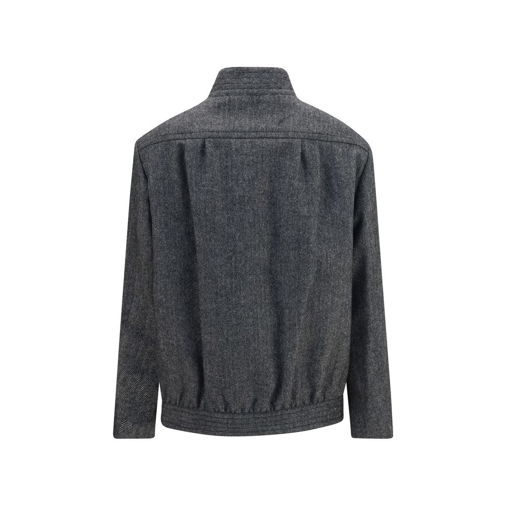 Blazé Milano Gray Wool Oves Aries Shell Jacket Blazé Milano