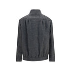 Blazé Milano Gray Wool Oves Aries Shell Jacket Blazé Milano