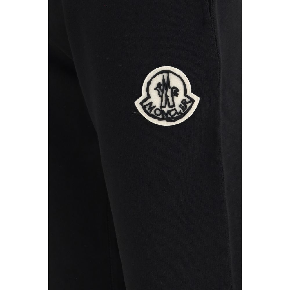 Moncler Black Cotton Athletic Pants Moncler