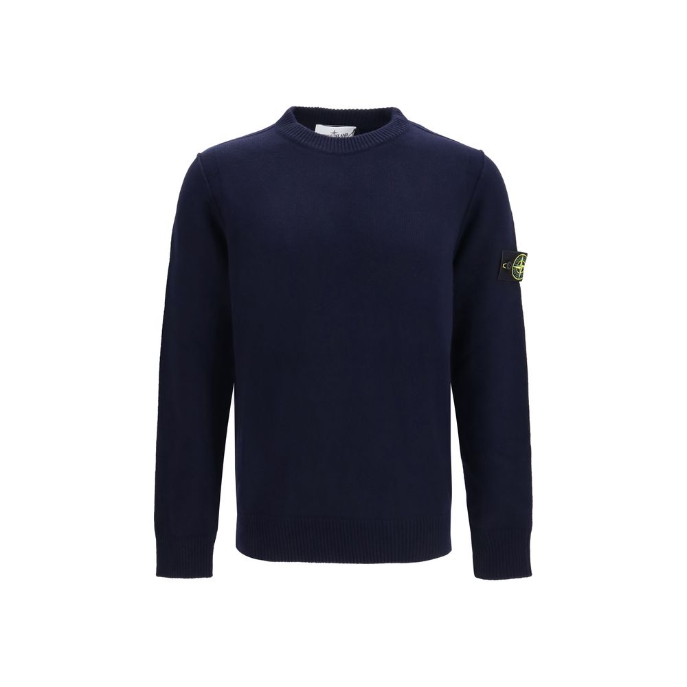 Stone Island Black Cotton Sweatshirt Stone Island
