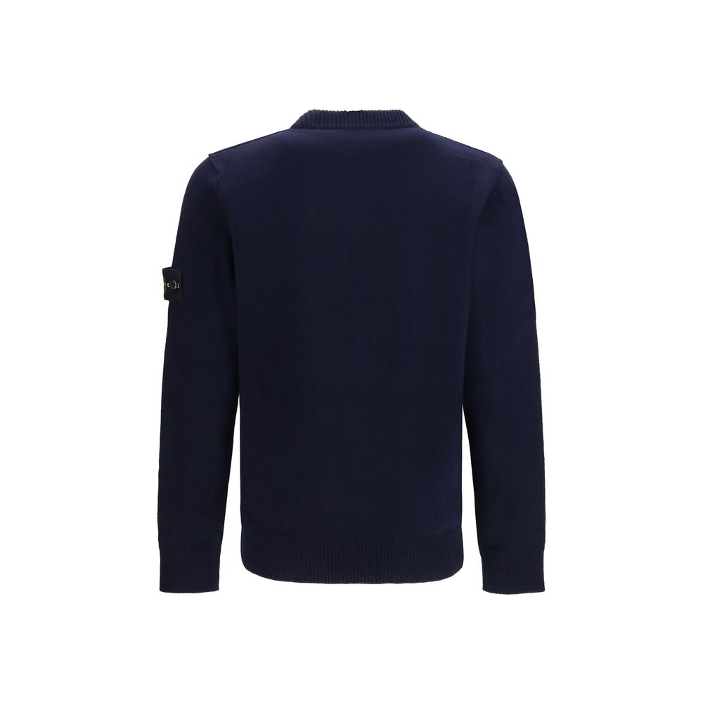 Stone Island Black Cotton Sweatshirt Stone Island