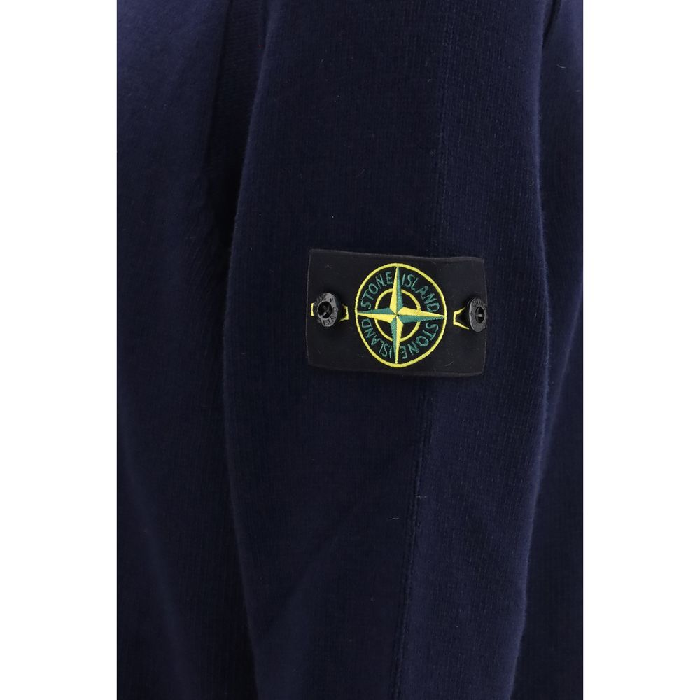 Stone Island Black Cotton Sweatshirt Stone Island