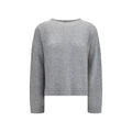 Fabiana Filippi Gray Cashmere Sweatshirt Fabiana Filippi