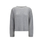 Fabiana Filippi Gray Cashmere Sweatshirt Fabiana Filippi