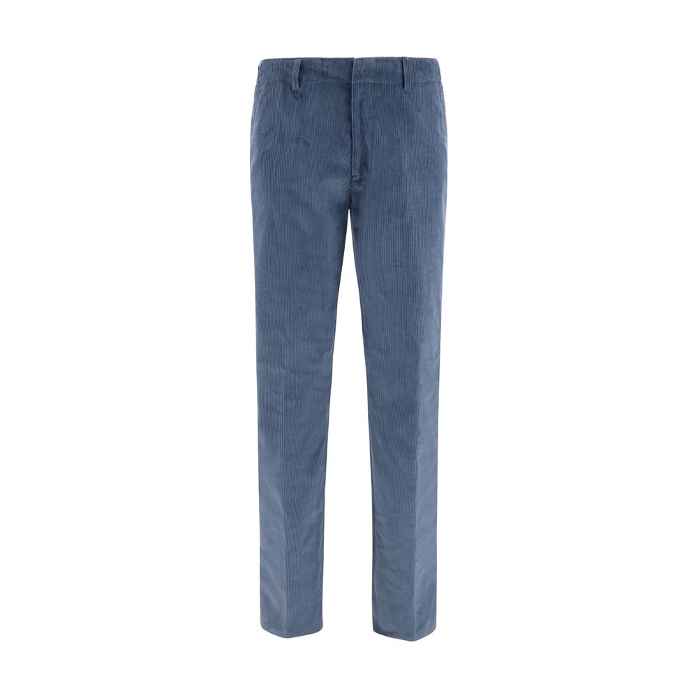 Etro Blue Cotton Casual Pants Etro